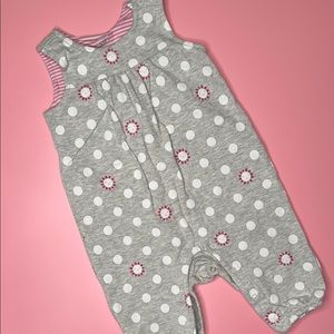 Baby Gap Gray Polka Dot Outfit